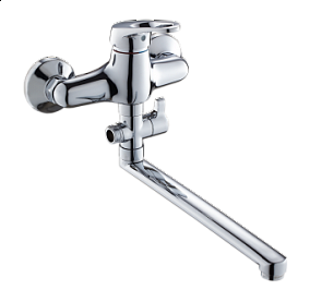 Смеситель для ванны GROSS AQUA Base 7237258-35L(F)  однорыч. хром