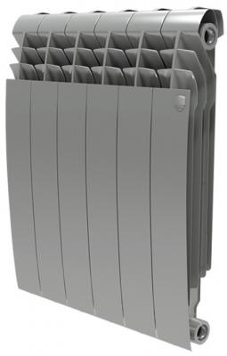 Радиатор Биметаллический ROYAL Thermo Biliner 6 секций, 500мм/87мм, 160Вт, Silver Satin (серый)