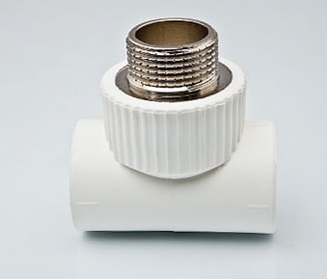 Тройник комбинированный PP-R TEBO 25х1/2" НР 
