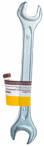 Ключ гаечный рожковый, кованый, оцинкованный 9х11 мм БИБЕР 90603 